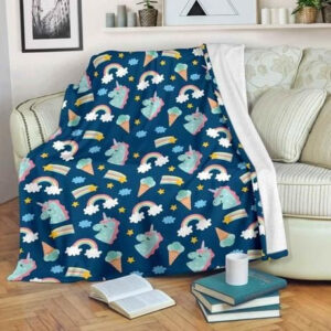 CUTE GIRLY UNICORN BEST SELLER FLEECE BLANKET GIFT FOR FAN