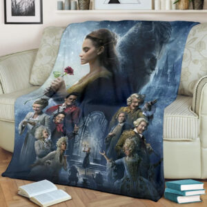 BEAUTY AND THE BEAST FLEECE BLANKET GIFT FOR FAN