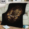 BLACK PANTHER ALL HAIL KING KILLMONGER FLEECE BLANKET GIFT FOR FAN