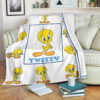 TWEETY LOONEY TUNES CARTOON FLEECE BLANKET GIFT FOR FAN