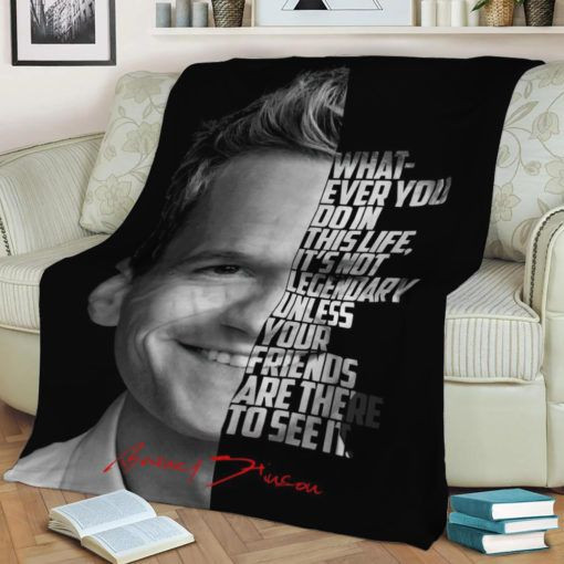 BARNEY STINSON FLEECE BLANKET GIFT FOR FAN BARNEY STINSON FLEECE BLANKET GIFT FOR FAN