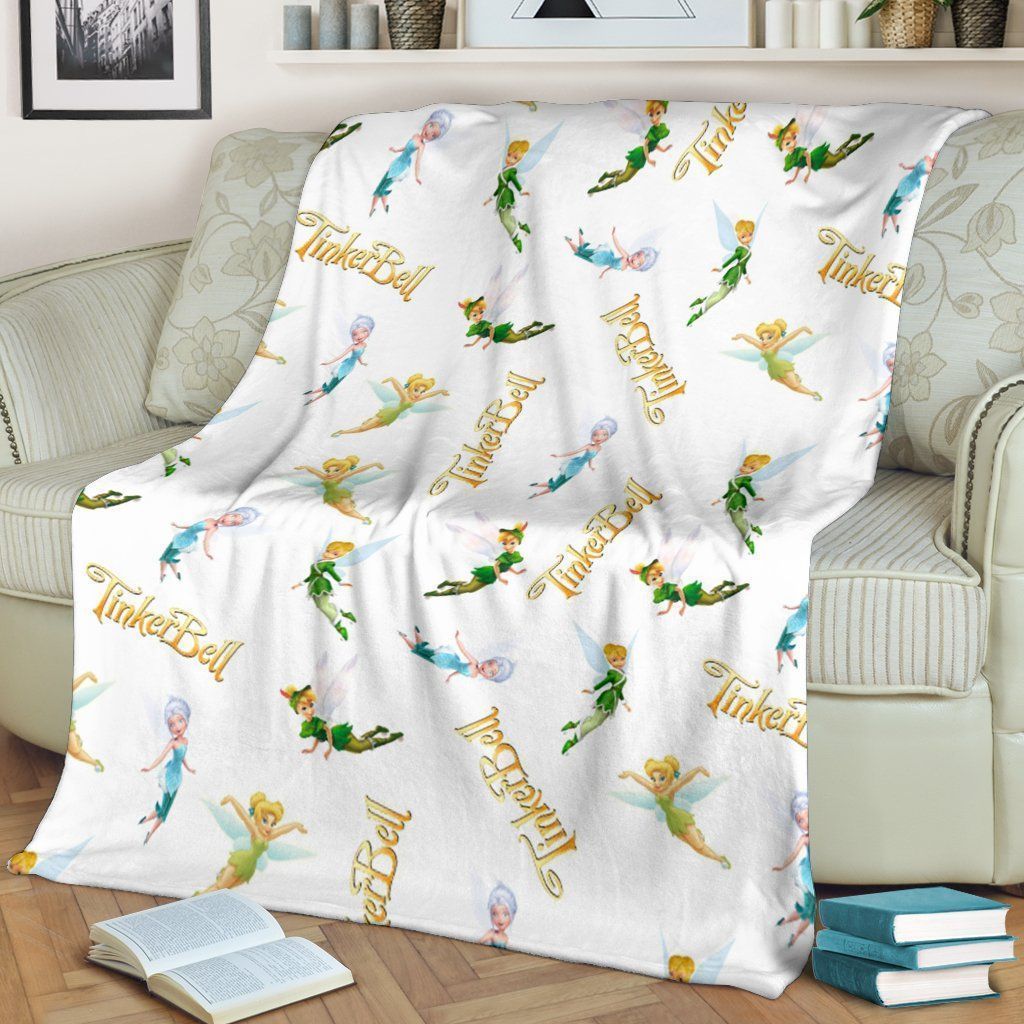 PETER PAN TINKER BELL BEST SELLER FLEECE BLANKET GIFT FOR FAN PETER PAN TINKER BELL BEST SELLER FLEECE BLANKET GIFT FOR FAN