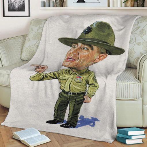 R LEE ERMEY AS GUNNERY FLEECE BLANKET GIFT FOR FAN R LEE ERMEY AS GUNNERY FLEECE BLANKET GIFT FOR FAN