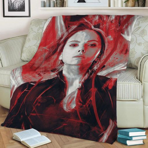 BLACK WIDOW AVENGERS MARVEL FLEECE BLANKET GIFT FOR FAN BLACK WIDOW AVENGERS MARVEL FLEECE BLANKET GIFT FOR FAN