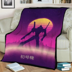 EVA IN RETRO ANIME JAPAN BEST SELLER FLEECE BLANKET GIFT FOR FAN