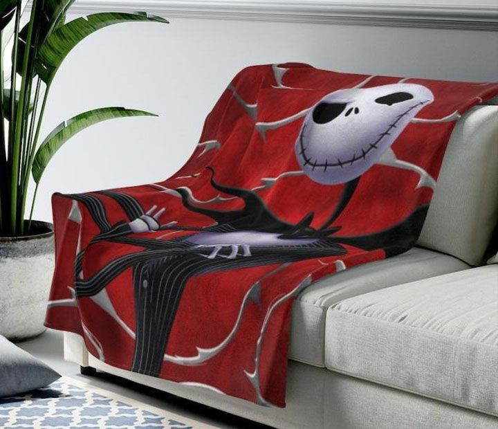 JACK SKELLINGTON EMOTION FUNNY BEST SELLER FLEECE BLANKET GIFT FOR FAN JACK SKELLINGTON EMOTION FUNNY BEST SELLER FLEECE BLANKET GIFT FOR FAN