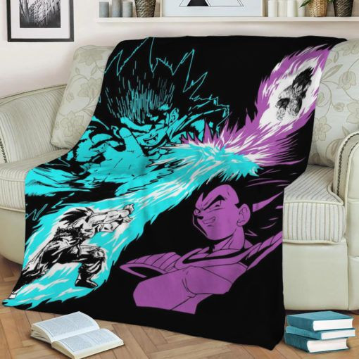GOKU VS VEGETA ANIME JAPAN BEST SELLER FLEECE BLANKET GIFT FOR FAN GOKU VS VEGETA ANIME JAPAN BEST SELLER FLEECE BLANKET GIFT FOR FAN