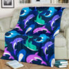 DOLPHIN BABY COLORFUL SOFT BESTSELLER FLEECE BLANKET GIFT FOR FAN