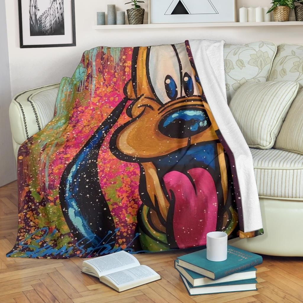 GRAPHIC ART PLUTO DISNEY FLEECE BLANKET GIFT FOR FAN GRAPHIC ART PLUTO DISNEY FLEECE BLANKET GIFT FOR FAN