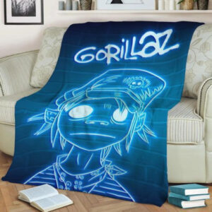 GORILLAZ NEON BEST SELLER FLEECE BLANKET GIFT FOR FAN