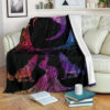 GRAPHIC WOLF FOR WOLF LOVER FLEECE BLANKET GIFT FOR FAN