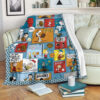CUTE FRIENDS AND SNOOPY FLEECE BLANKET GIFT FOR FAN