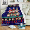 BLUE BTS CHRISTMAS FLEECE BLANKET GIFT FOR FAN