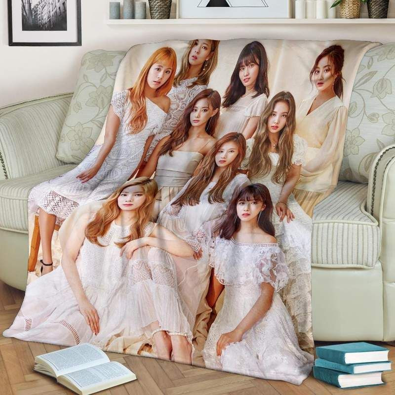 TWICE FLEECE BLANKET GIFT FOR FAN TWICE FLEECE BLANKET GIFT FOR FAN