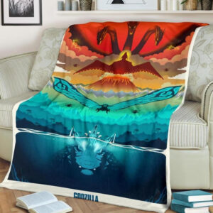 GODZILLA 2021 BEST SELLER FLEECE BLANKET GIFT FOR FAN