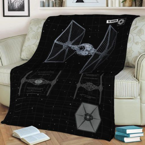 TIE FIGHTER BEST SELLER FLEECE BLANKET GIFT FOR FAN TIE FIGHTER BEST SELLER FLEECE BLANKET GIFT FOR FAN
