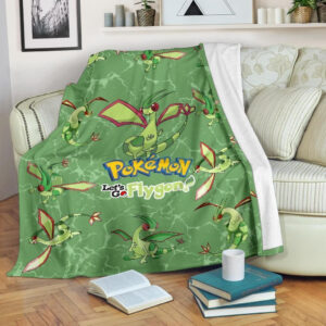 LET’S GO FLYGON POKEMON FLEECE BLANKET GIFT FOR FAN