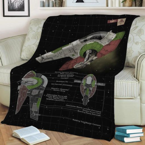 SLAVE I BEST SELLER FLEECE BLANKET GIFT FOR FAN SLAVE I BEST SELLER FLEECE BLANKET GIFT FOR FAN
