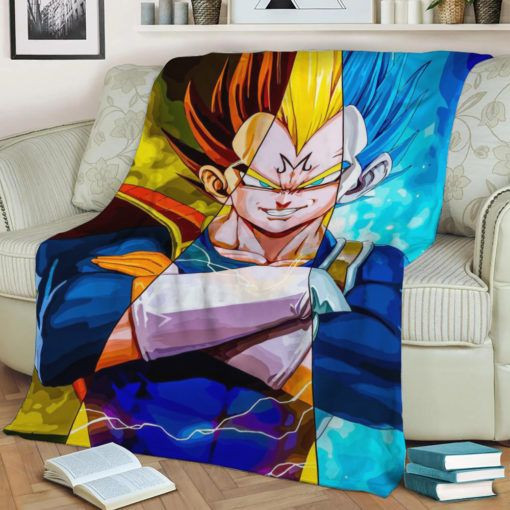 VEGETA POP ART FLEECE BLANKET GIFT FOR FAN VEGETA POP ART FLEECE BLANKET GIFT FOR FAN