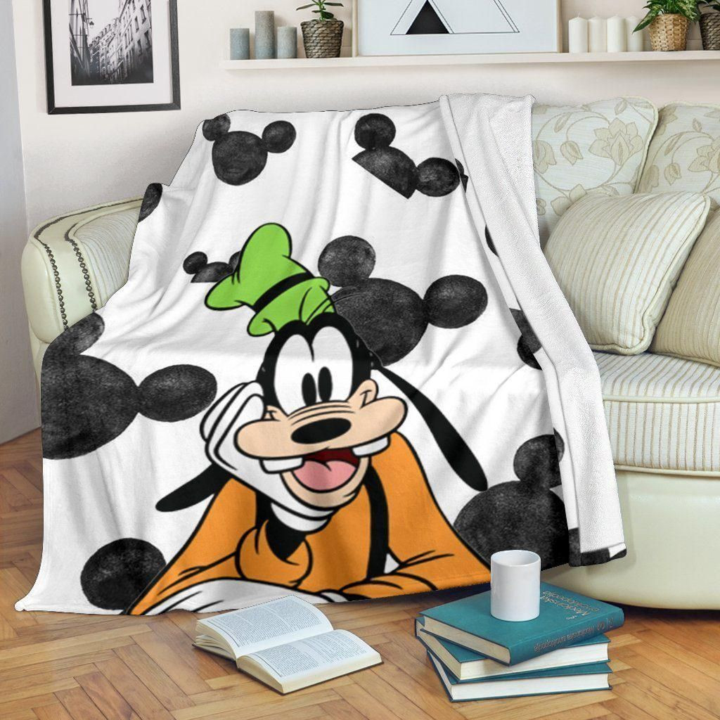 FACE GOOFY DISNEY FLEECE BLANKET GIFT FOR FAN FACE GOOFY DISNEY FLEECE BLANKET GIFT FOR FAN