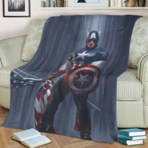 CAPTAIN AMERICA FLEECE BLANKET GIFT FOR FAN