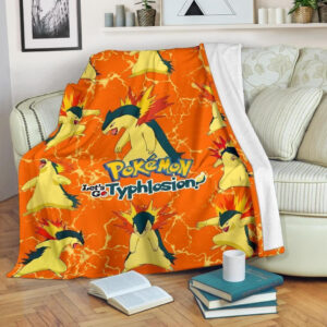 LET’S GO TYPHLOSION POKEMON FLEECE BLANKET GIFT FOR FAN
