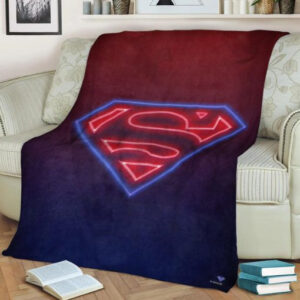 SUPER MAN DC NEON FLEECE BLANKET GIFT FOR FAN