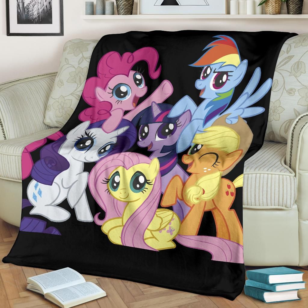 MY LITTLE PONY CARTOON FLEECE BLANKET GIFT FOR FAN MY LITTLE PONY CARTOON FLEECE BLANKET GIFT FOR FAN