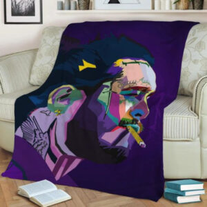 POST MALONE WPAP POP ART FLEECE BLANKET GIFT FOR FAN