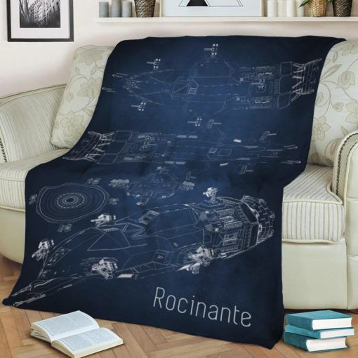 ROCINANTE TACHI BLUEPRINT BEST SELLER FLEECE BLANKET GIFT FOR FAN ROCINANTE TACHI BLUEPRINT BEST SELLER FLEECE BLANKET GIFT FOR FAN