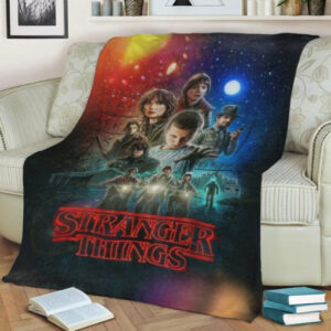 STRANGER THINGS FLEECE BLANKET GIFT FOR FAN
