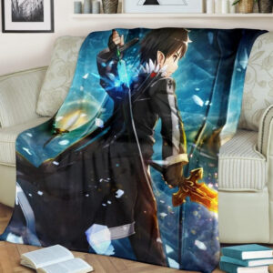 KIRITO SWORD ART ONLINE ANIME BEST SELLER FLEECE BLANKET GIFT FOR FAN