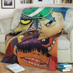 GORILLAZ NEON BEST SELLER FLEECE BLANKET GIFT FOR FAN