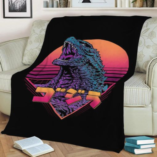 RETRO MONSTER FLEECE BLANKET GIFT FOR FAN RETRO MONSTER FLEECE BLANKET GIFT FOR FAN