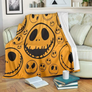 JACK SKELLINGTON FLEECE BLANKET GIFT FOR FAN
