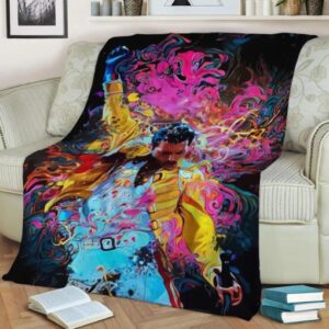 FREDDIE MERCURY FLEECE BLANKET GIFT FOR FAN