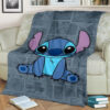 STITCH CARTOON DISNEY FLEECE BLANKET GIFT FOR FAN