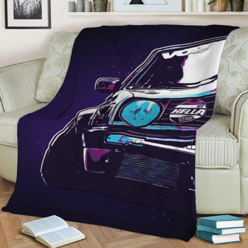 RETRO RACING CAR FLEECE BLANKET GIFT FOR FAN RETRO RACING CAR FLEECE BLANKET GIFT FOR FAN