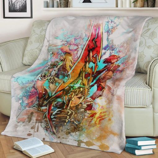 XENOBLADE CHRONICLES BEST SELLER FLEECE BLANKET GIFT FOR FAN XENOBLADE CHRONICLES BEST SELLER FLEECE BLANKET GIFT FOR FAN