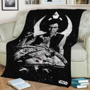 MILLENNIUM FALCON STAR WARS FLEECE BLANKET GIFT FOR FAN
