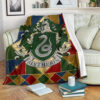 HOUSE BADGE SLYTHERIN HARRY POTTER FLEECE BLANKET GIFT FOR FAN