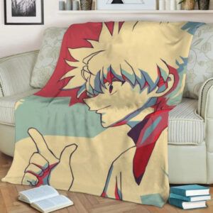 KILLUA HUNTER X HUNTER RETRO ART ANIME JAPAN BEST SELLER FLEECE BLANKET GIFT FOR FAN