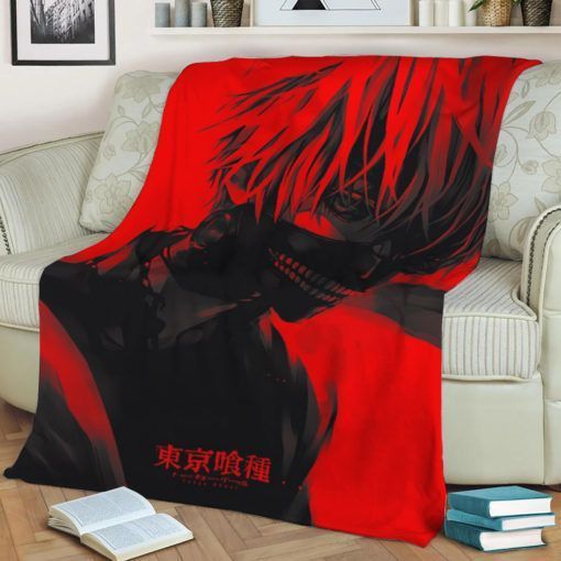TOKYO GHOUL ANIME JAPAN BEST SELLER FLEECE BLANKET GIFT FOR FAN TOKYO GHOUL ANIME JAPAN BEST SELLER FLEECE BLANKET GIFT FOR FAN