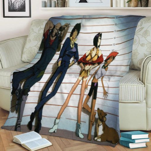 COWBOY BEBOP SPIKE FLEECE BLANKET GIFT FOR FAN COWBOY BEBOP SPIKE FLEECE BLANKET GIFT FOR FAN