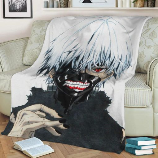 TOKYO GHOUL ANIME JAPAN FLEECE BLANKET GIFT FOR FAN TOKYO GHOUL ANIME JAPAN FLEECE BLANKET GIFT FOR FAN