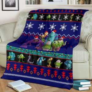 MONSTERS UNIVERSITY CHRISTMAS FLEECE BLANKET GIFT FOR FAN