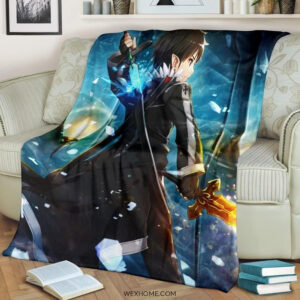 KIRITO SWORD ART ONLINE ANIME BEST SELLER FLEECE BLANKET GIFT FOR FAN