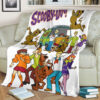 SCOOBY DOO WHITE FLEECE BLANKET GIFT FOR FAN