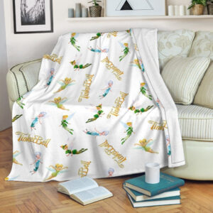 PETER PAN TINKERBELL FLEECE BLANKET GIFT FOR FAN