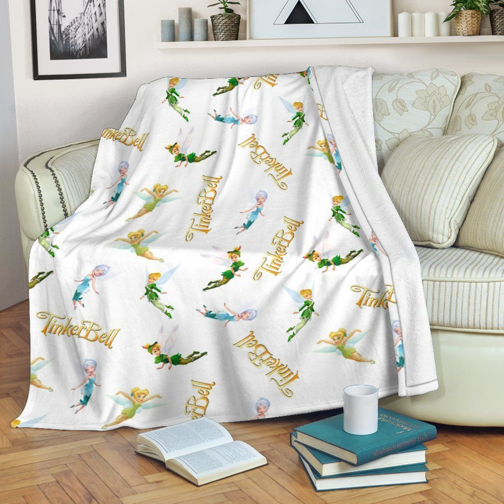 PETER PAN TINKERBELL FLEECE BLANKET GIFT FOR FAN PETER PAN TINKERBELL FLEECE BLANKET GIFT FOR FAN
